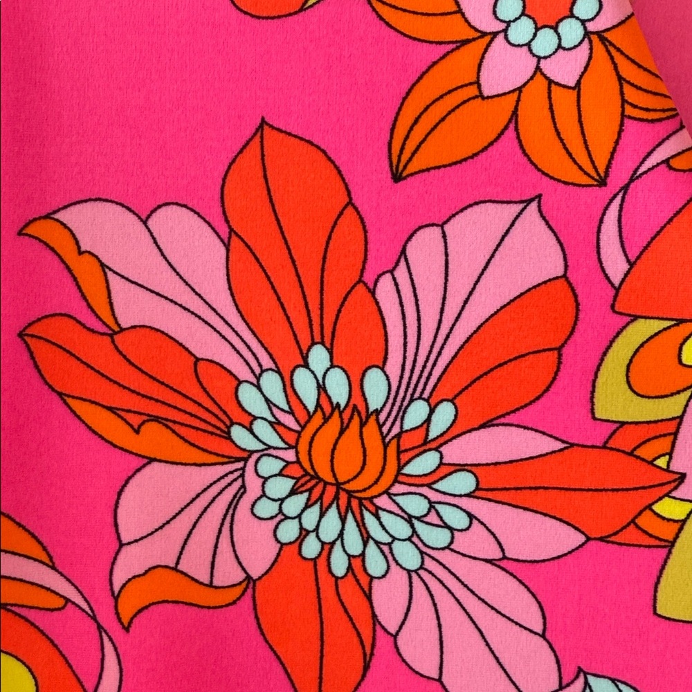 Jude Connally Hot Pink Floral & Peacock Print Tunic - Picture 3 of 8